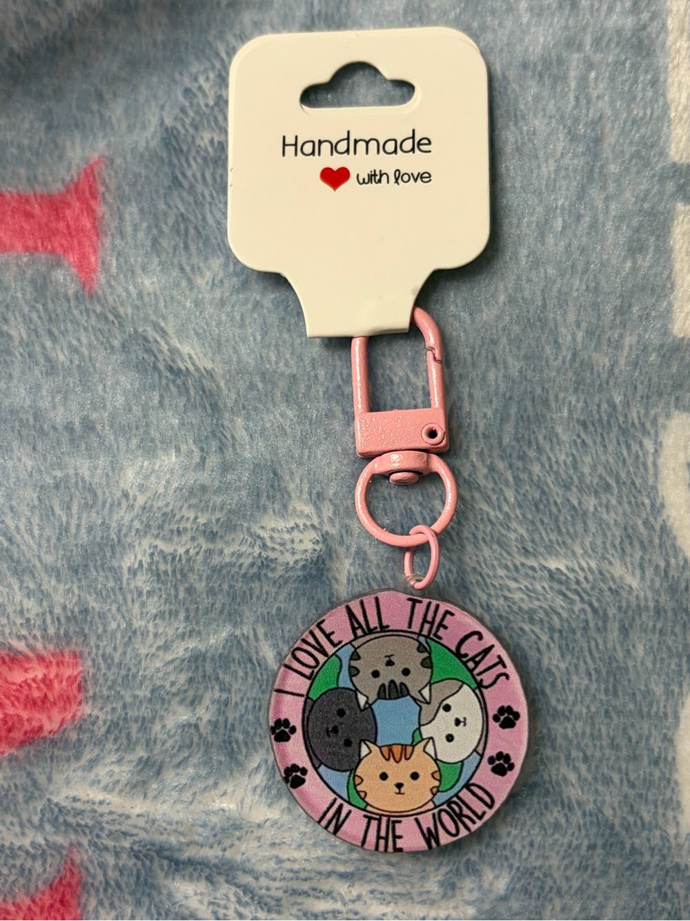 Cat Lover Backpack Charm NWT
